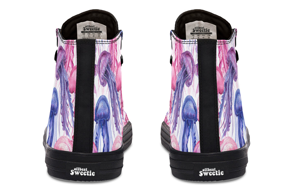Watercolour Jellyfish High Tops (Wide)