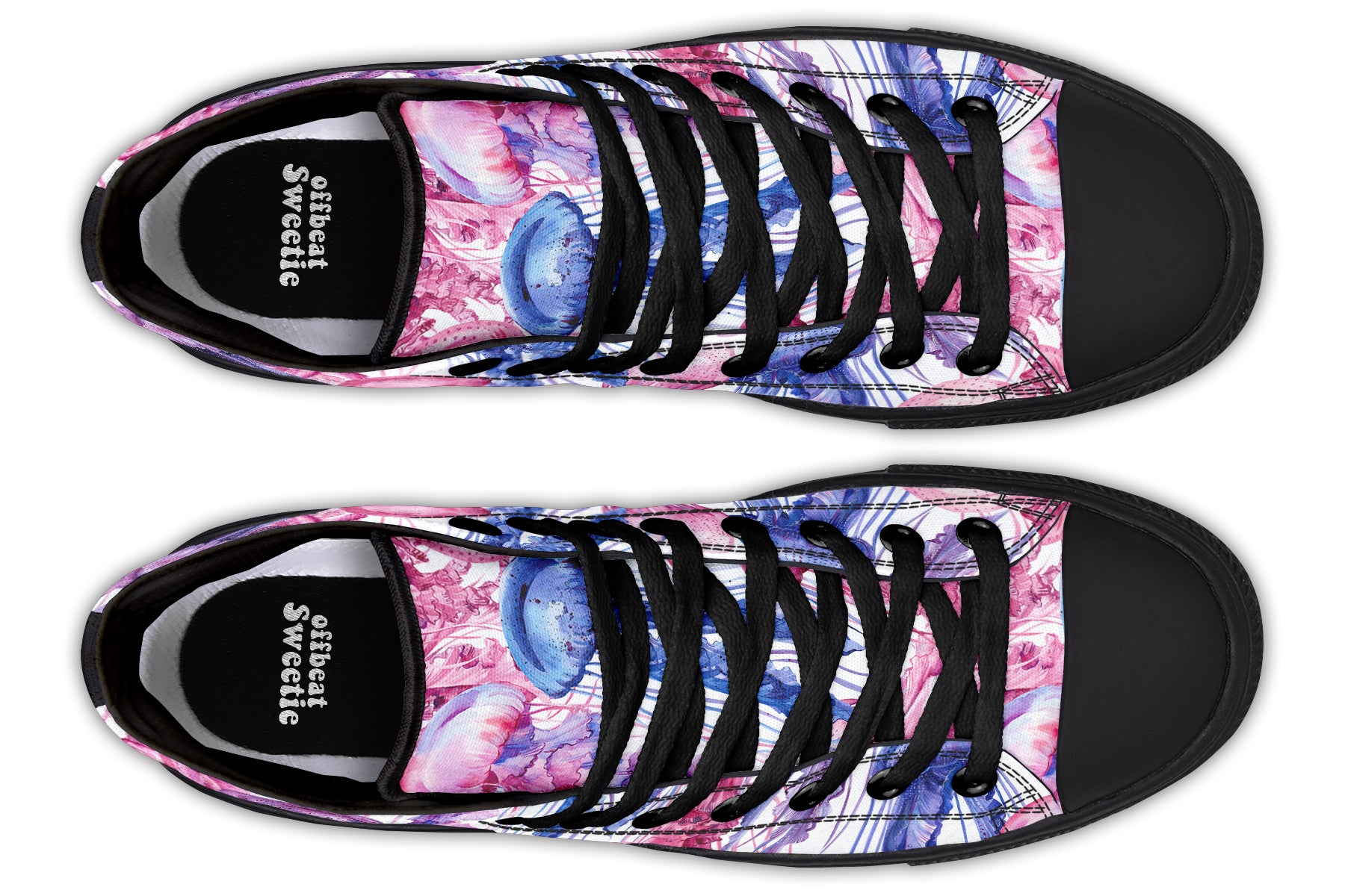 Watercolour Jellyfish High Tops (Wide)
