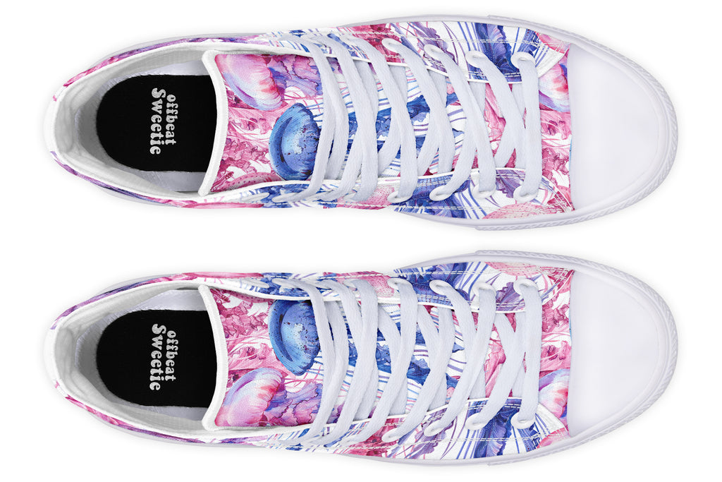 Watercolour Jellyfish High Tops (Wide)