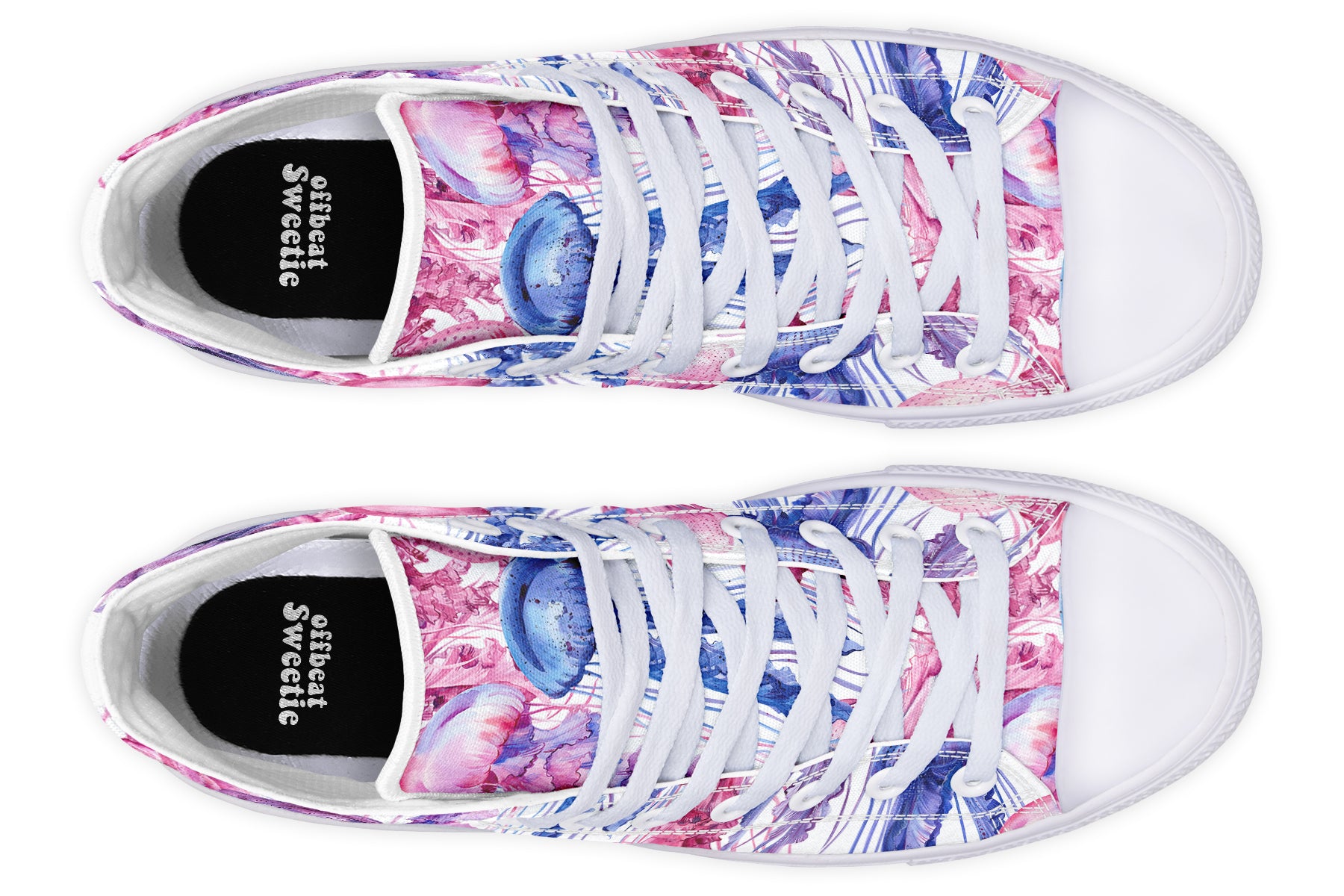 Watercolour Jellyfish High Tops (Wide)