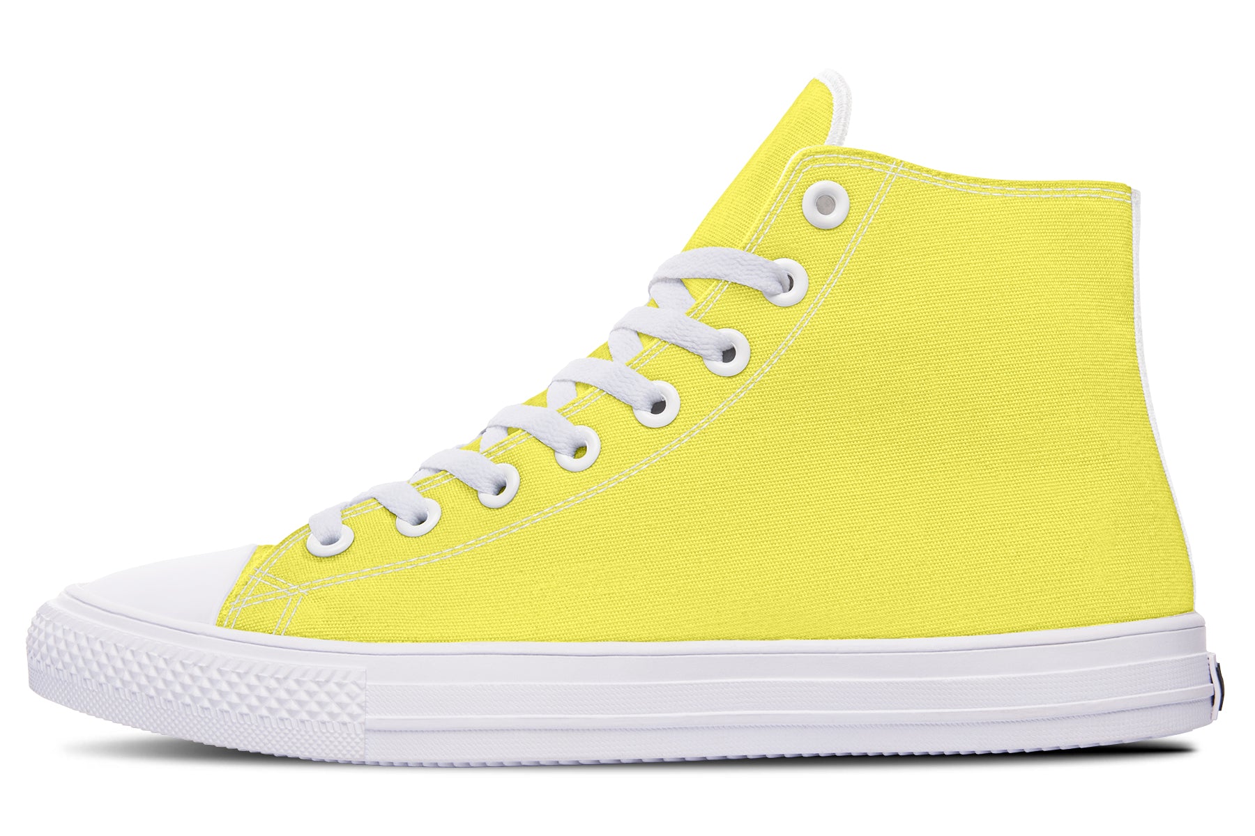 Yellow And Purple Mismatch High Tops - Offbeat Sweetie