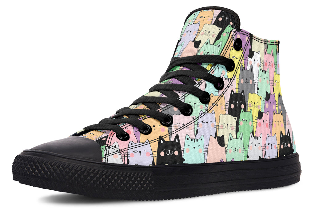 You've Got To Be Kitten Me High Tops - Offbeat Sweetie