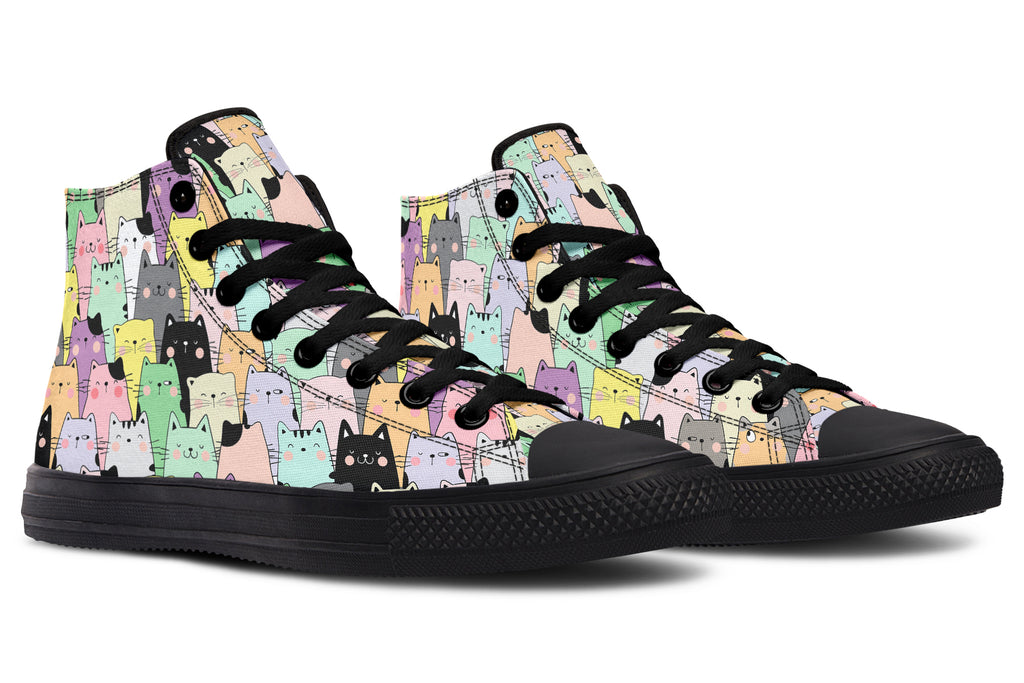 You've Got To Be Kitten Me High Tops - Offbeat Sweetie