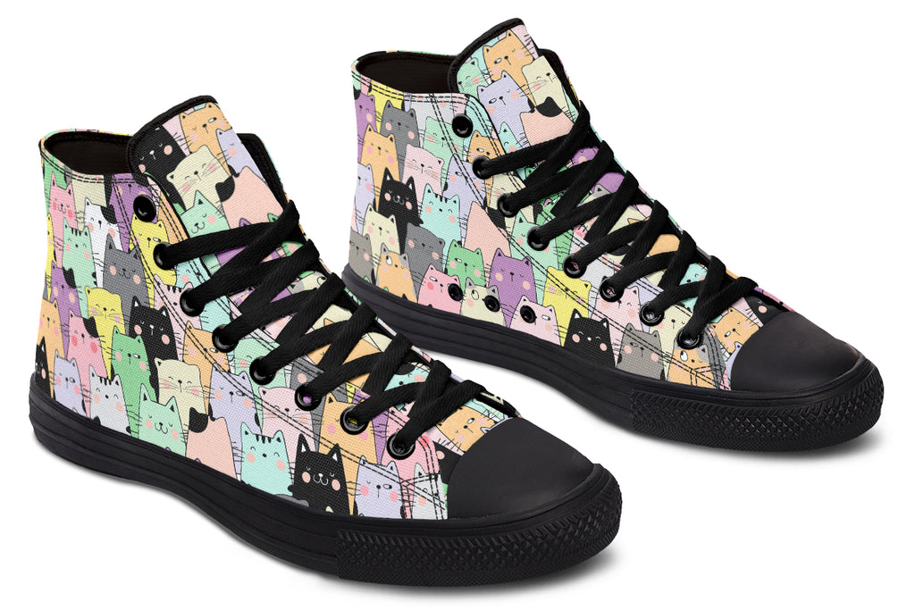 You've Got To Be Kitten Me High Tops - Offbeat Sweetie