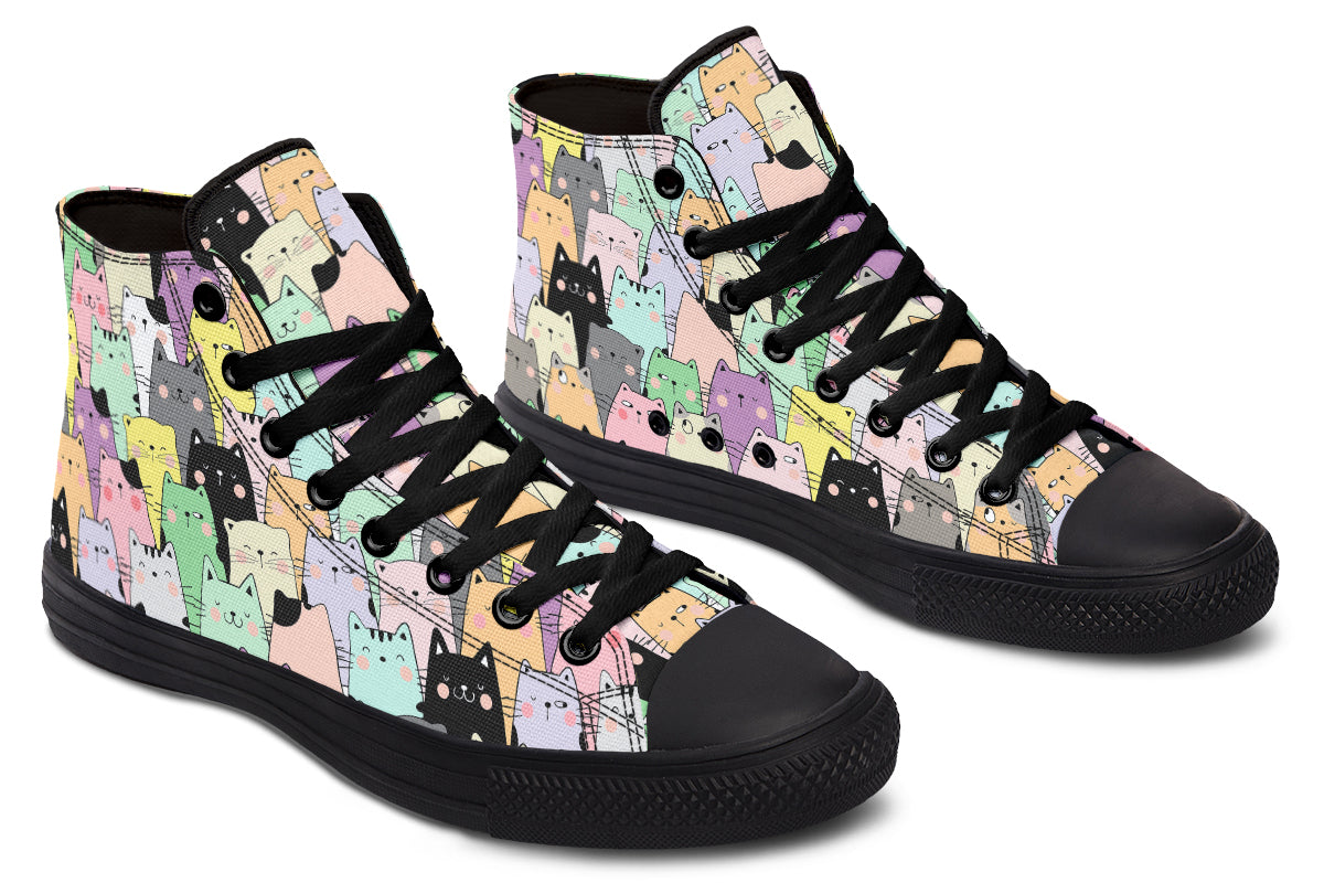 You've Got To Be Kitten Me High Tops - Offbeat Sweetie