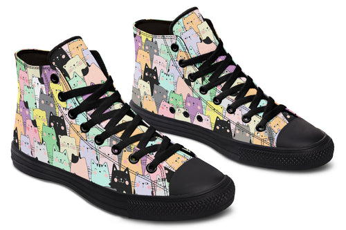 You've Got To Be Kitten Me High Tops - Offbeat Sweetie