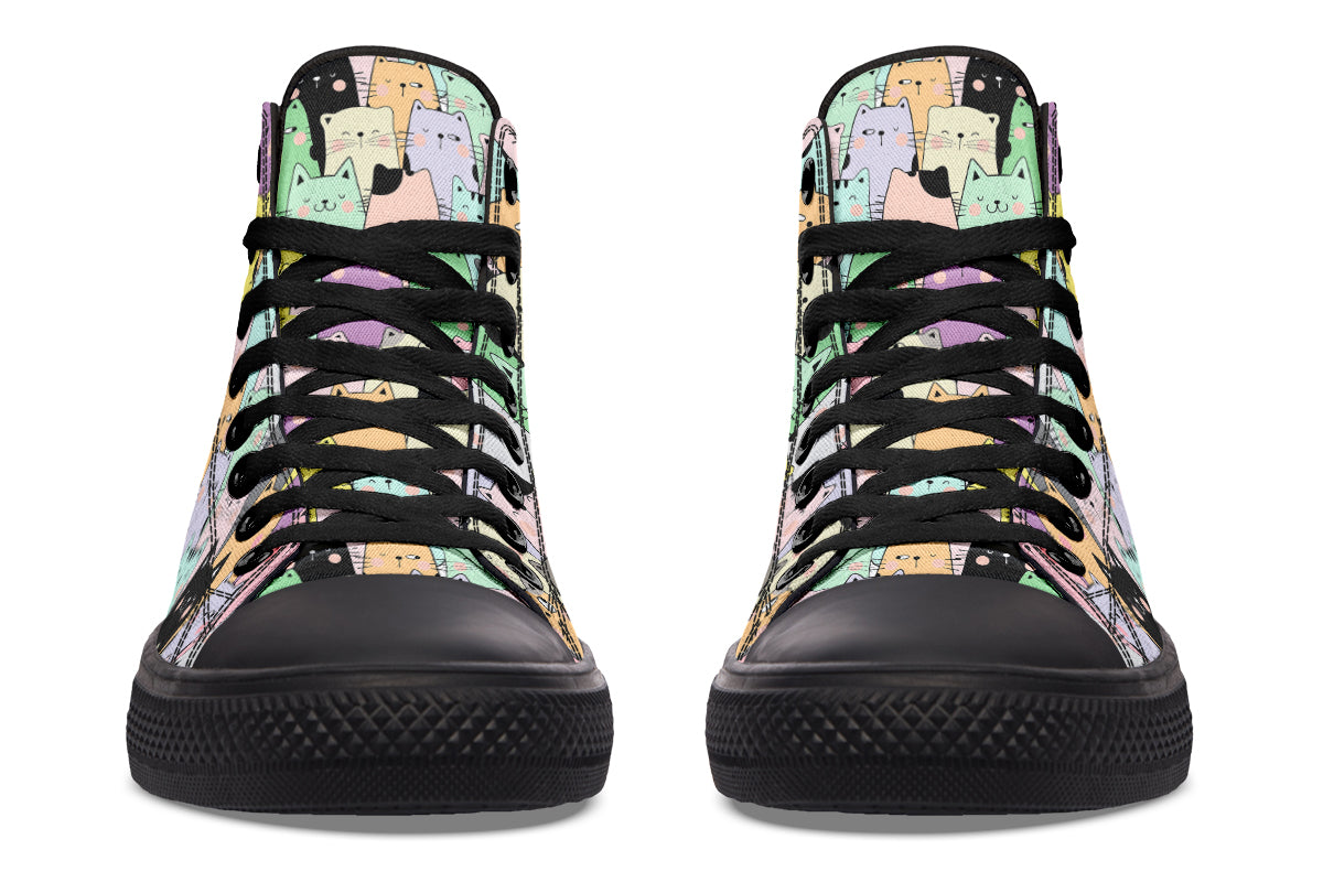 You've Got To Be Kitten Me High Tops - Offbeat Sweetie