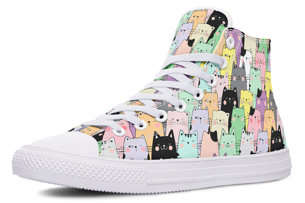 You've Got To Be Kitten Me High Tops - Offbeat Sweetie