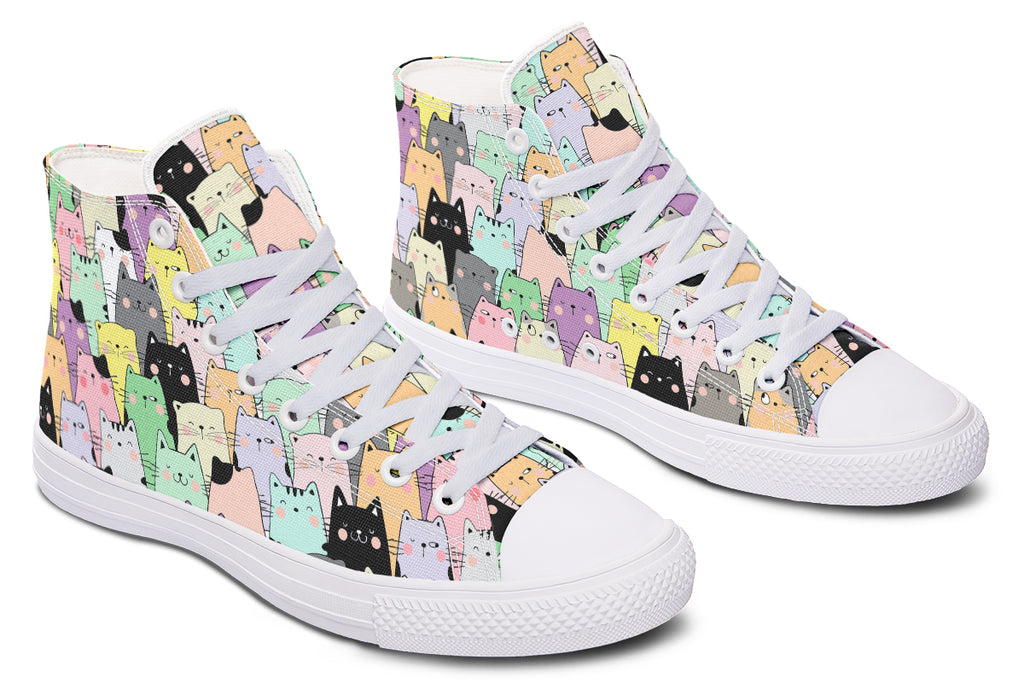 You've Got To Be Kitten Me High Tops - Offbeat Sweetie