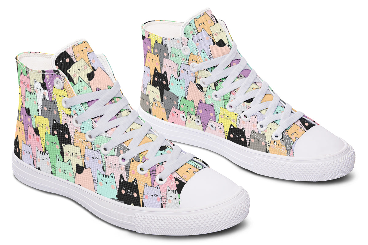 You've Got To Be Kitten Me High Tops - Offbeat Sweetie