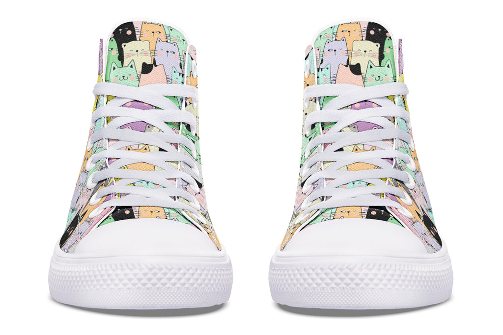You've Got To Be Kitten Me High Tops - Offbeat Sweetie