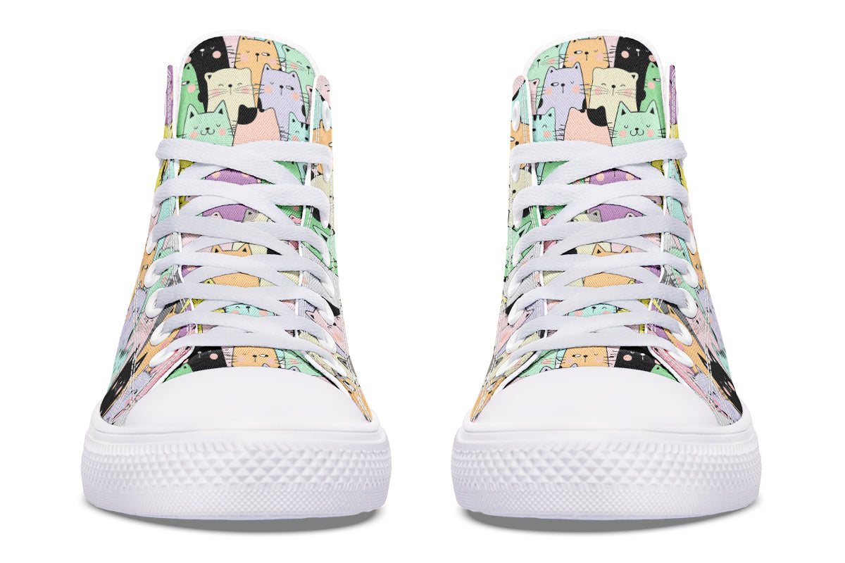 You've Got To Be Kitten Me High Tops - Offbeat Sweetie
