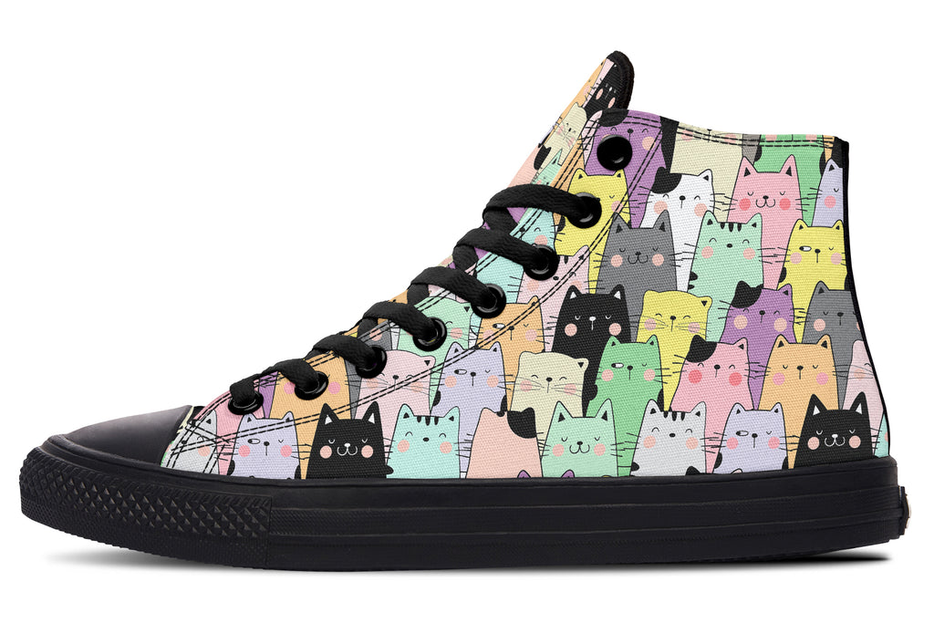 You've Got To Be Kitten Me High Tops - Offbeat Sweetie