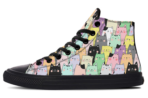 You've Got To Be Kitten Me High Tops - Offbeat Sweetie
