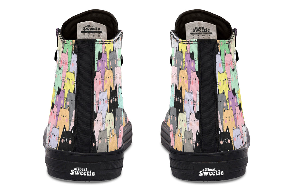 You've Got To Be Kitten Me High Tops - Offbeat Sweetie