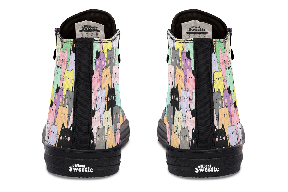 You've Got To Be Kitten Me High Tops - Offbeat Sweetie