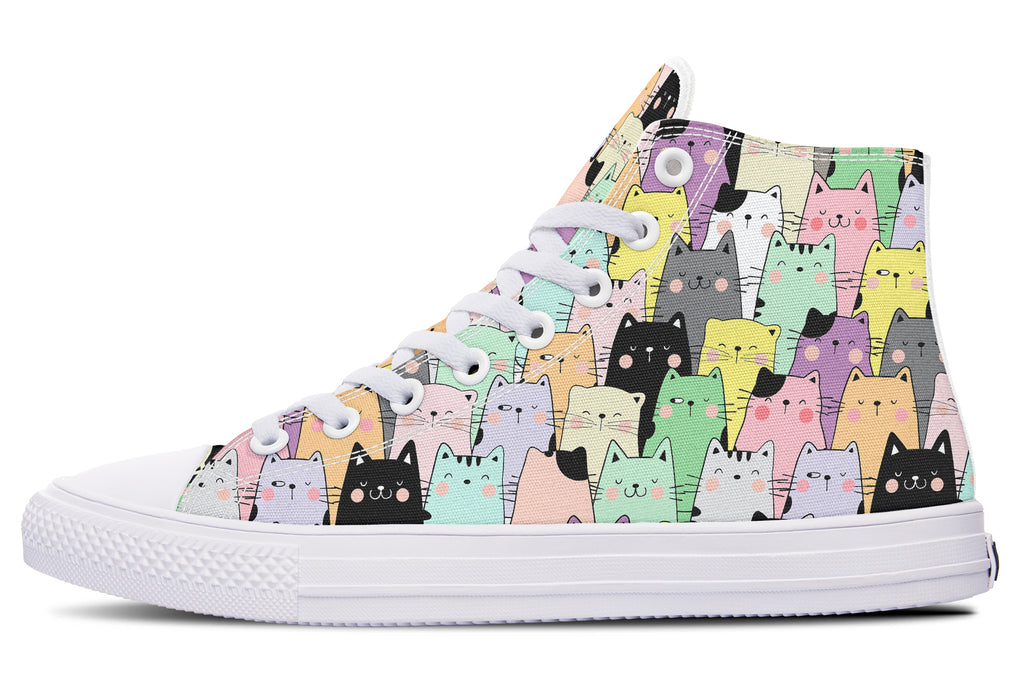 You've Got To Be Kitten Me High Tops - Offbeat Sweetie