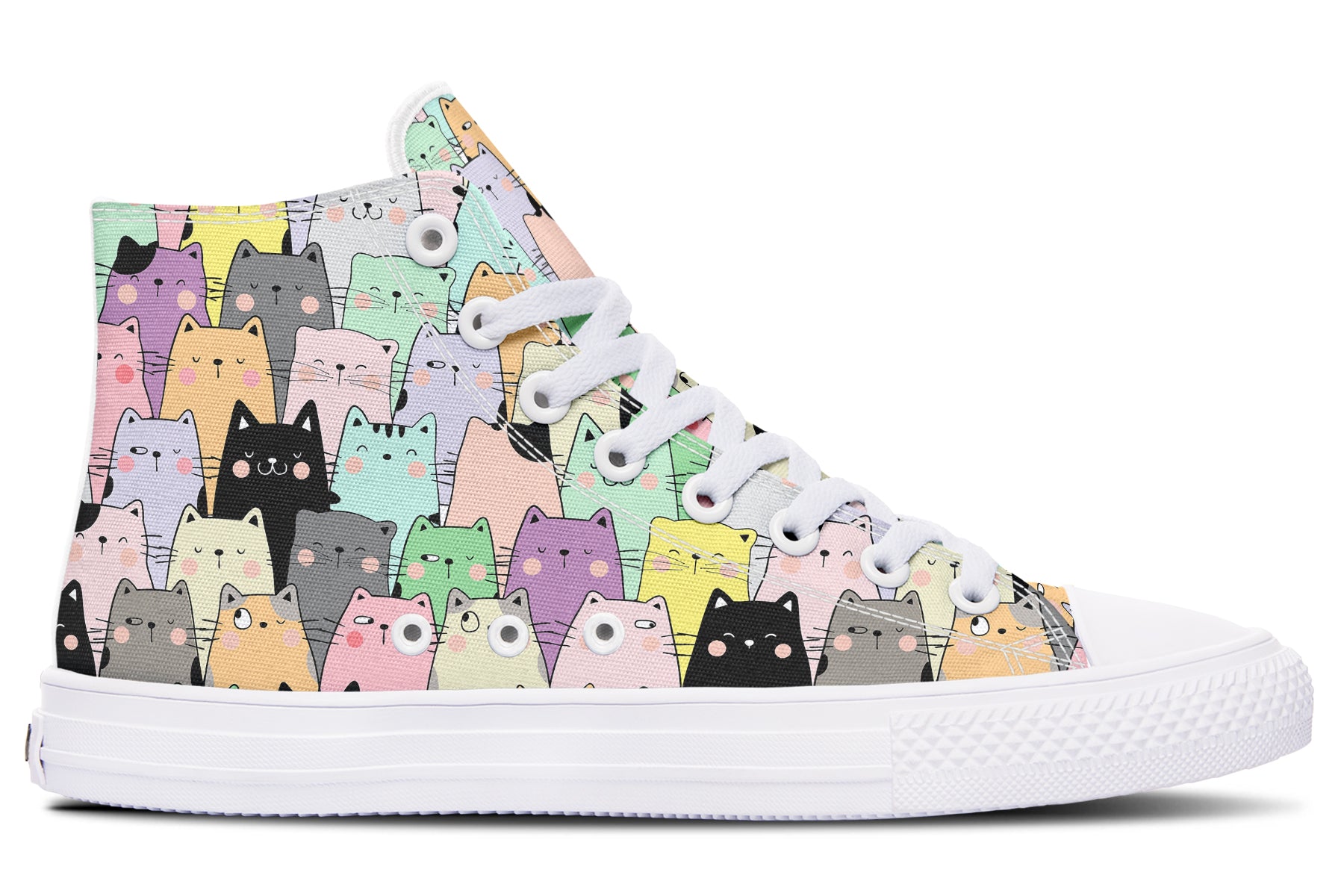 You've Got To Be Kitten Me High Tops - Offbeat Sweetie
