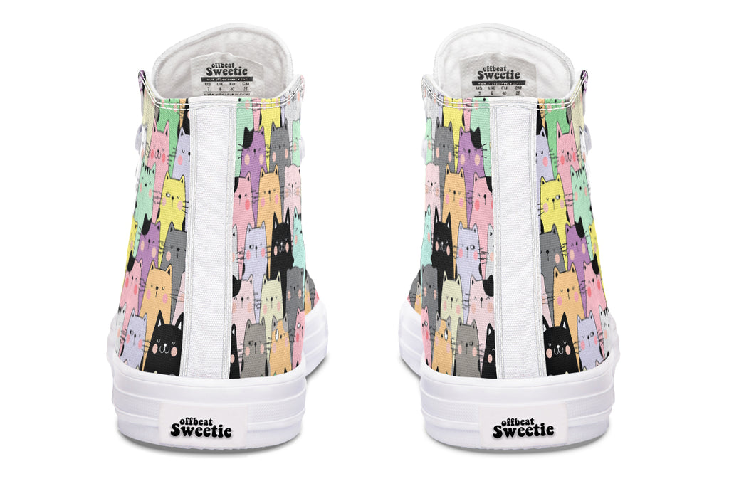 You've Got To Be Kitten Me High Tops - Offbeat Sweetie