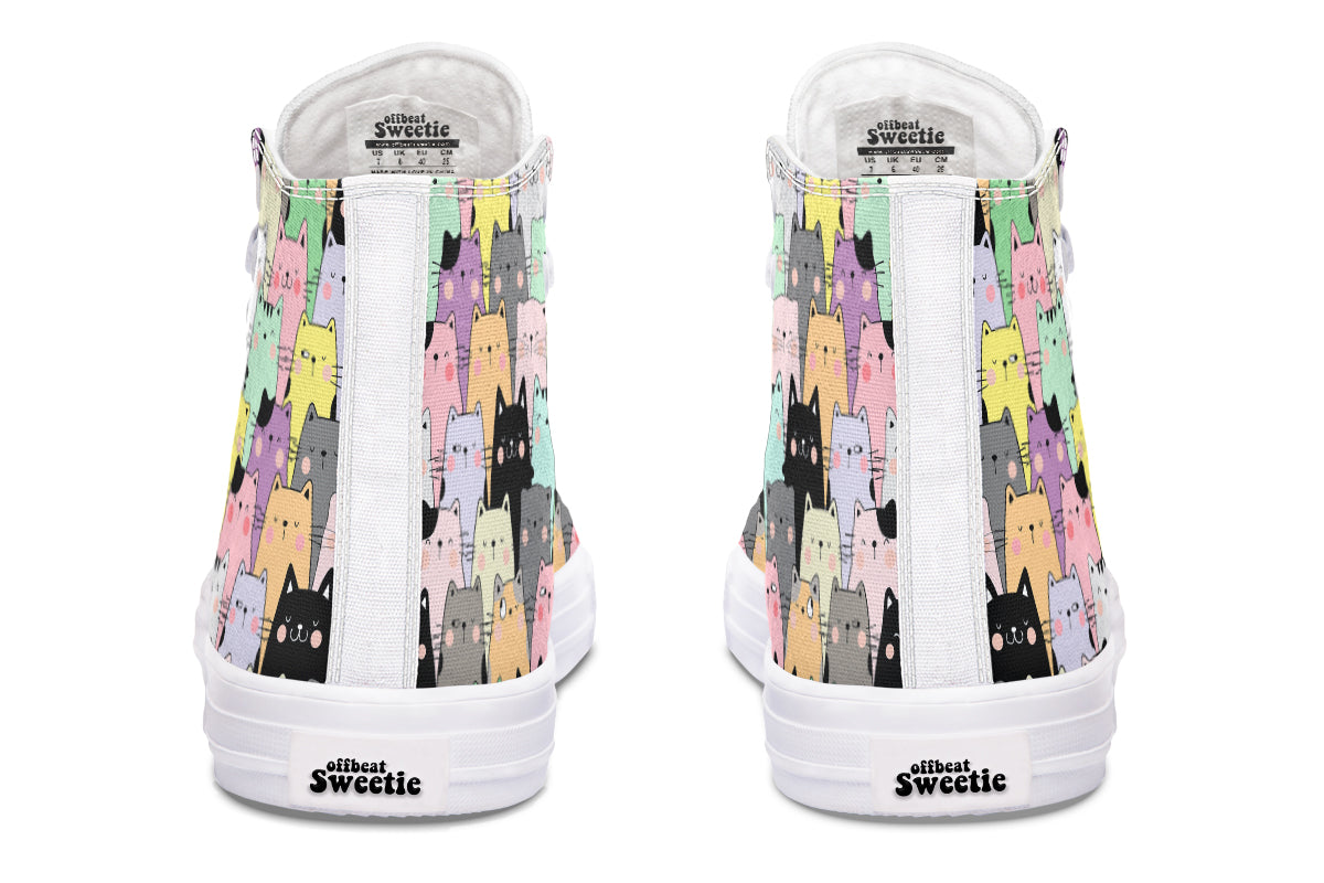 You've Got To Be Kitten Me High Tops - Offbeat Sweetie