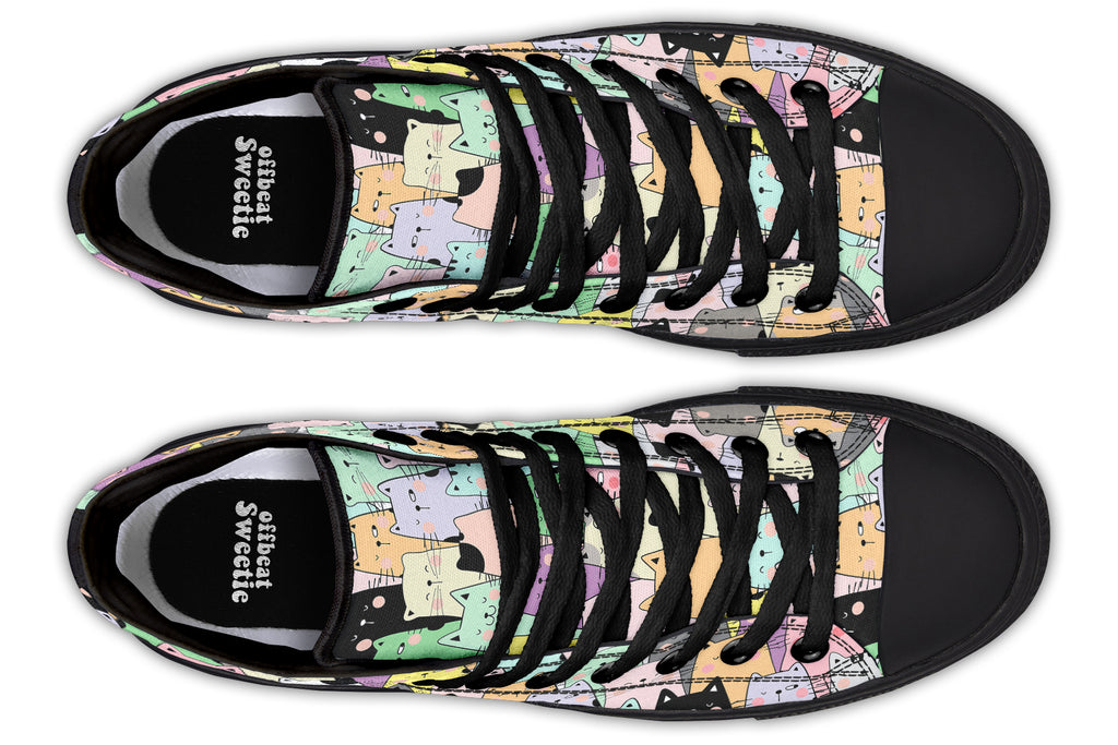 You've Got To Be Kitten Me High Tops - Offbeat Sweetie