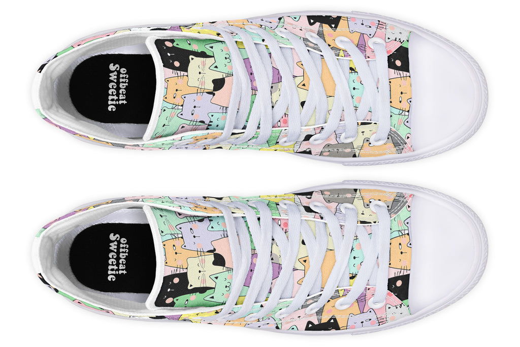 You've Got To Be Kitten Me High Tops - Offbeat Sweetie