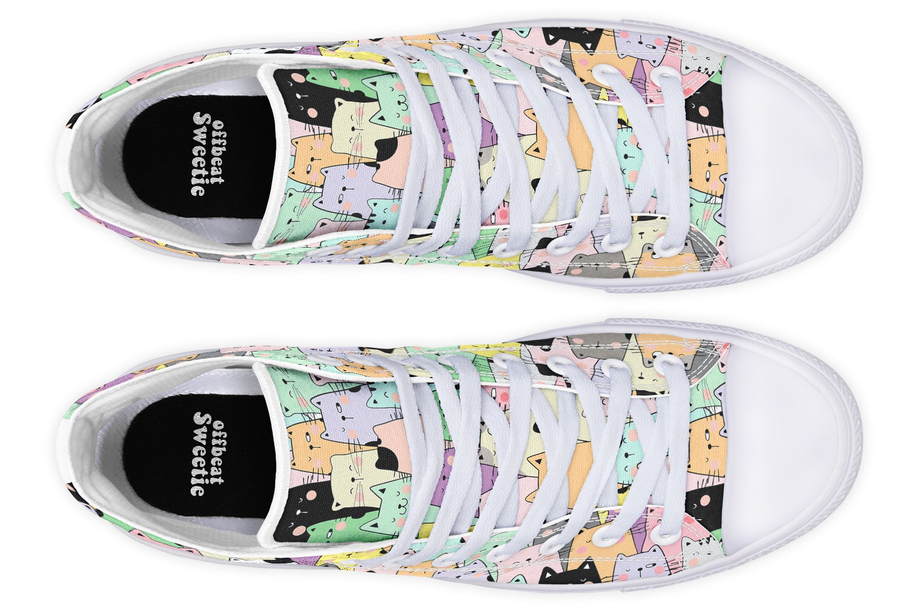 You've Got To Be Kitten Me High Tops - Offbeat Sweetie