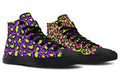 Zombie Leopard x Neon Leopard Mismatch High Tops (Wide)