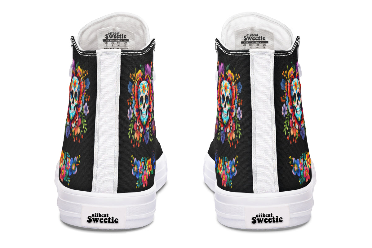 Day of the Dead High Tops (Wide)