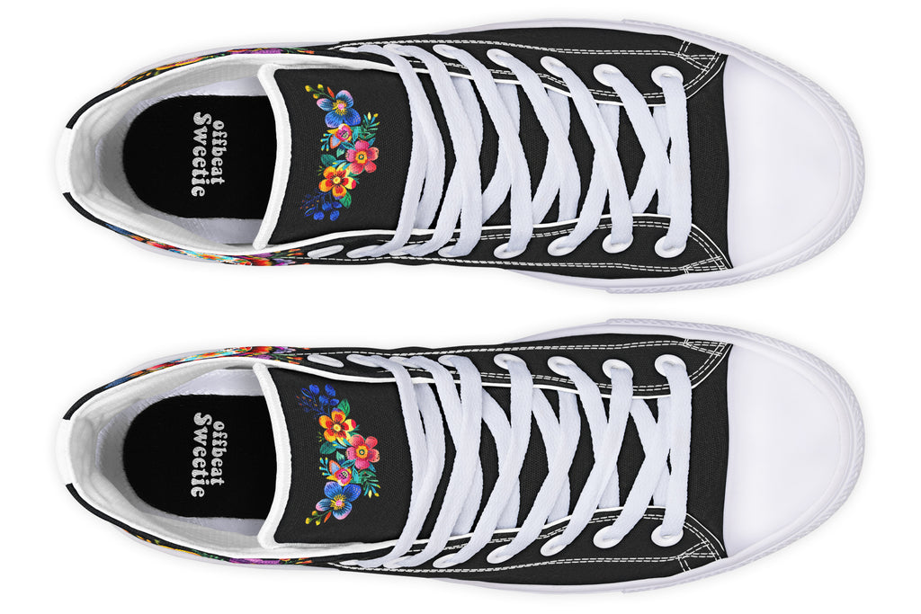 Day of the Dead High Tops (Wide)