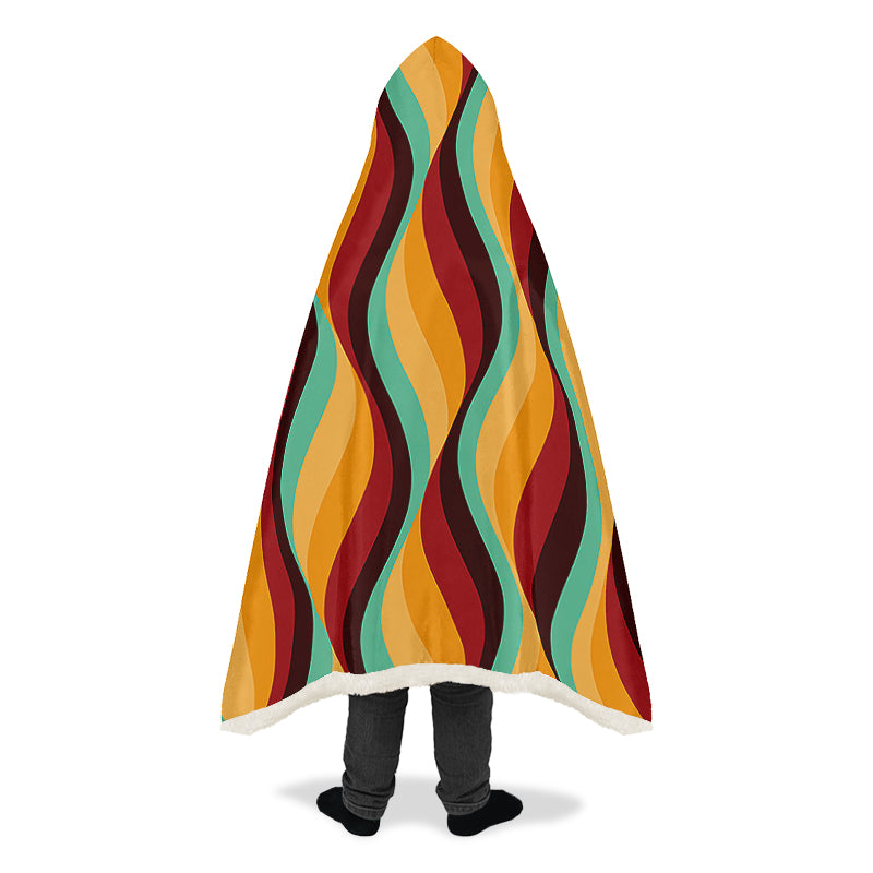 60s Wallpaper Hooded Blanket - Offbeat Sweetie
