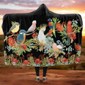 Australian Birds Hooded Blanket - Offbeat Sweetie