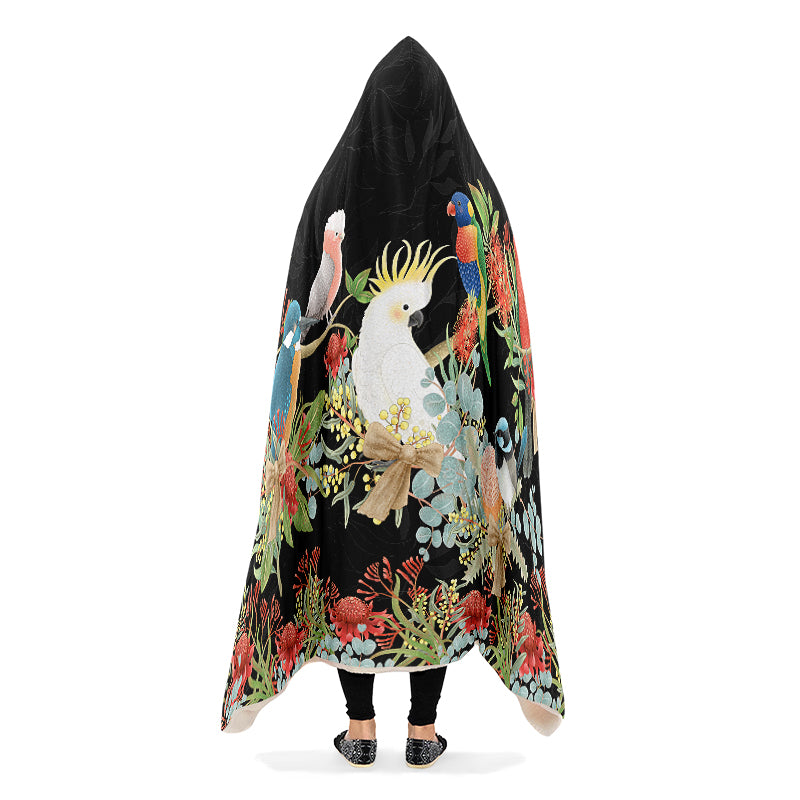 Australian Birds Hooded Blanket - Offbeat Sweetie
