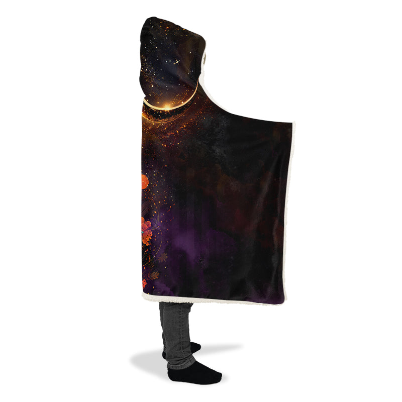 Black Cat Hooded Blanket - Offbeat Sweetie