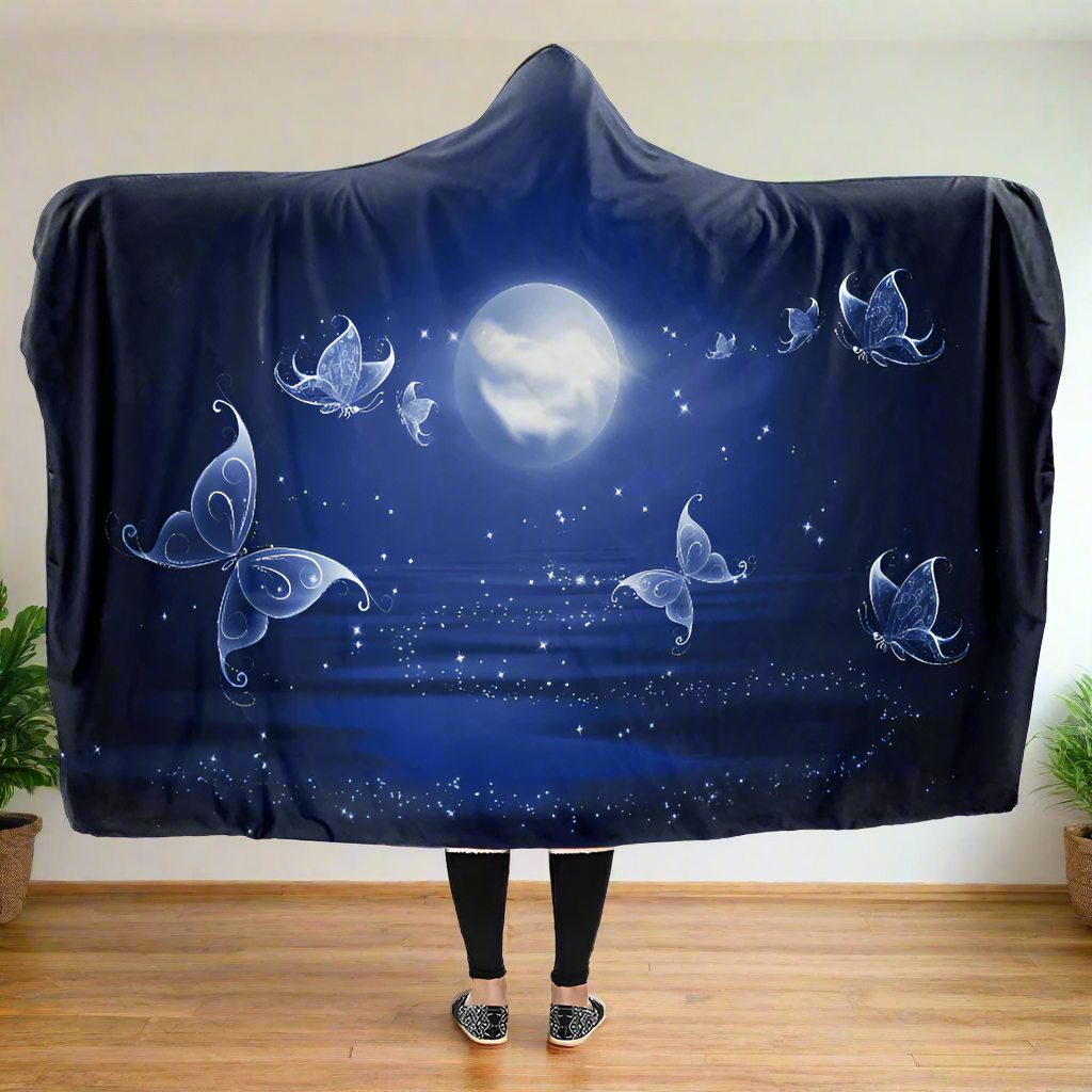 Butterfly Magic Hooded Blanket - Offbeat Sweetie