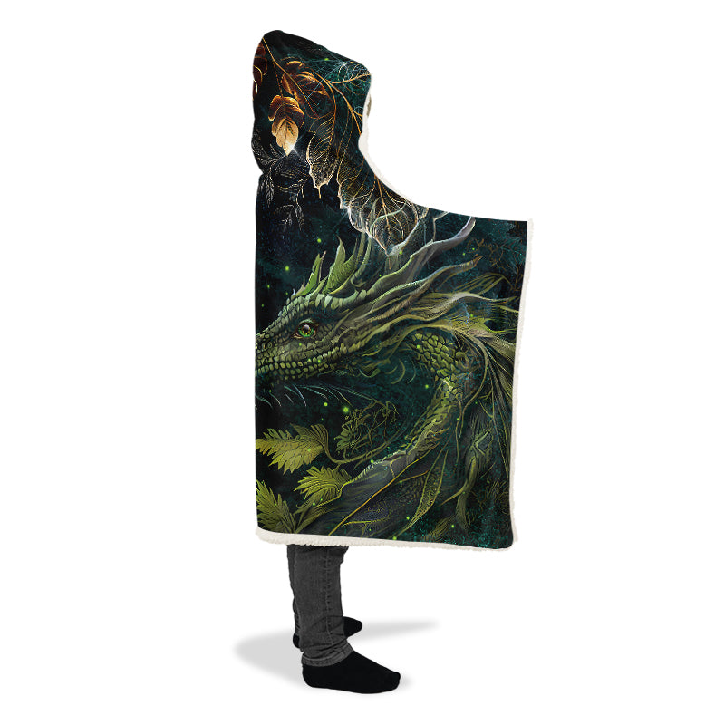 Dragons Gaze Hooded Blanket - Offbeat Sweetie
