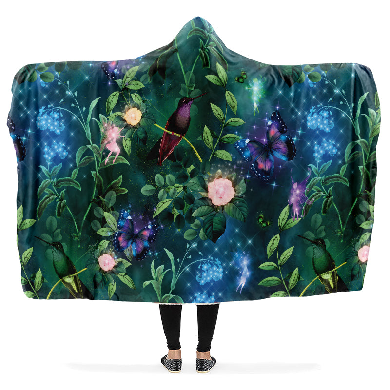 Enchanted Garden Hooded Blanket - Offbeat Sweetie