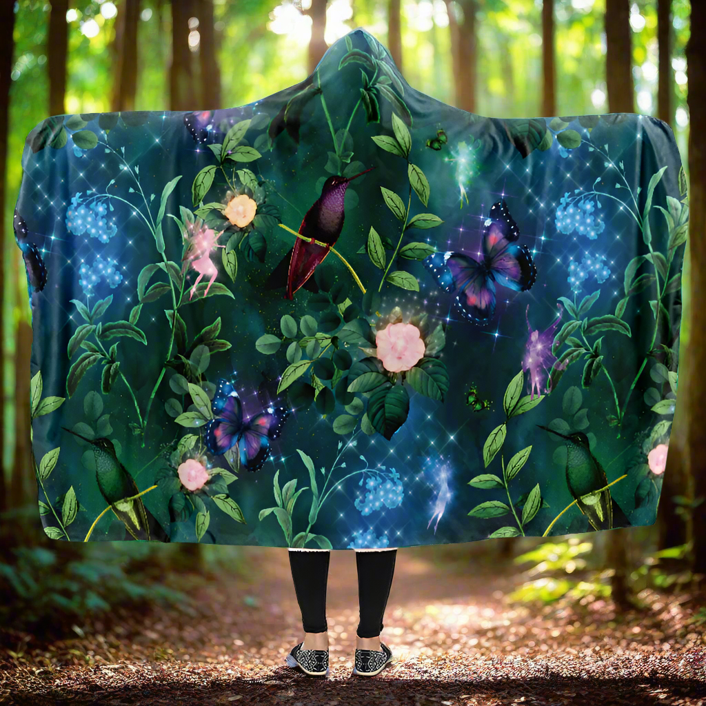 Enchanted Garden Hooded Blanket - Offbeat Sweetie