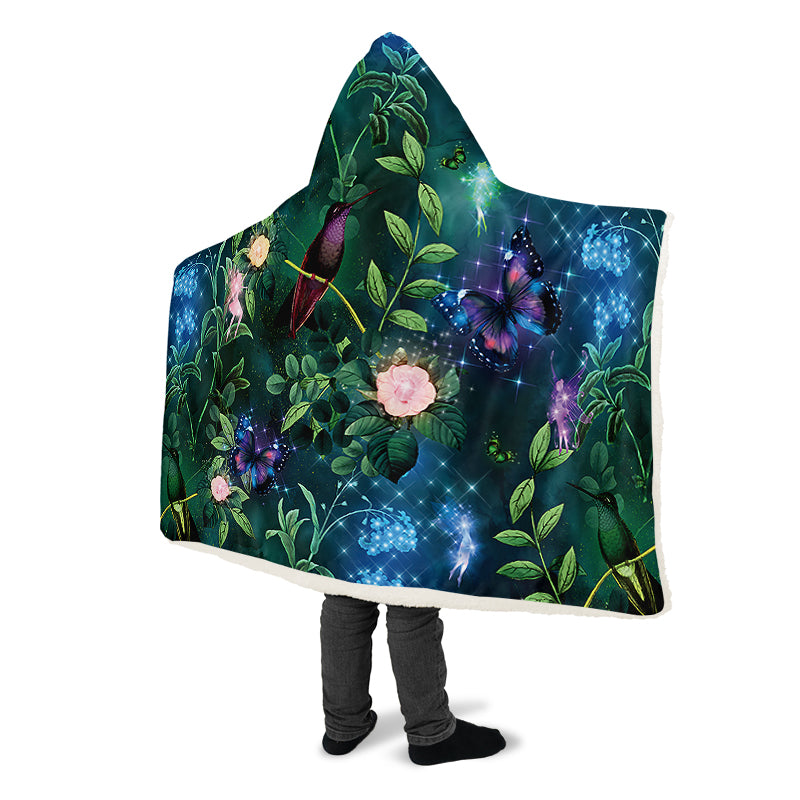 Enchanted Garden Hooded Blanket - Offbeat Sweetie