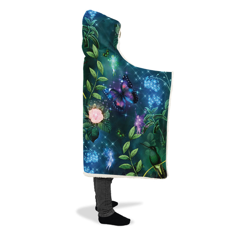 Enchanted Garden Hooded Blanket - Offbeat Sweetie