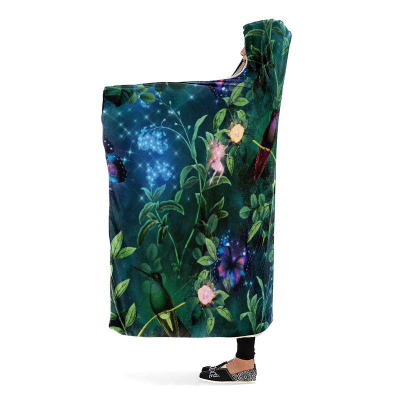 Enchanted Garden Hooded Blanket - Offbeat Sweetie