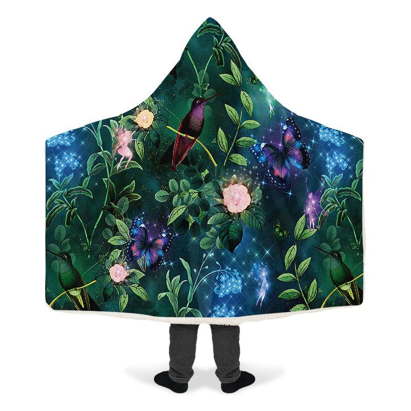 Enchanted Garden Hooded Blanket - Offbeat Sweetie