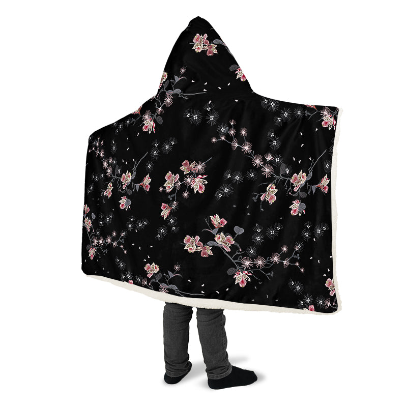 Night Garden Hooded Blanket