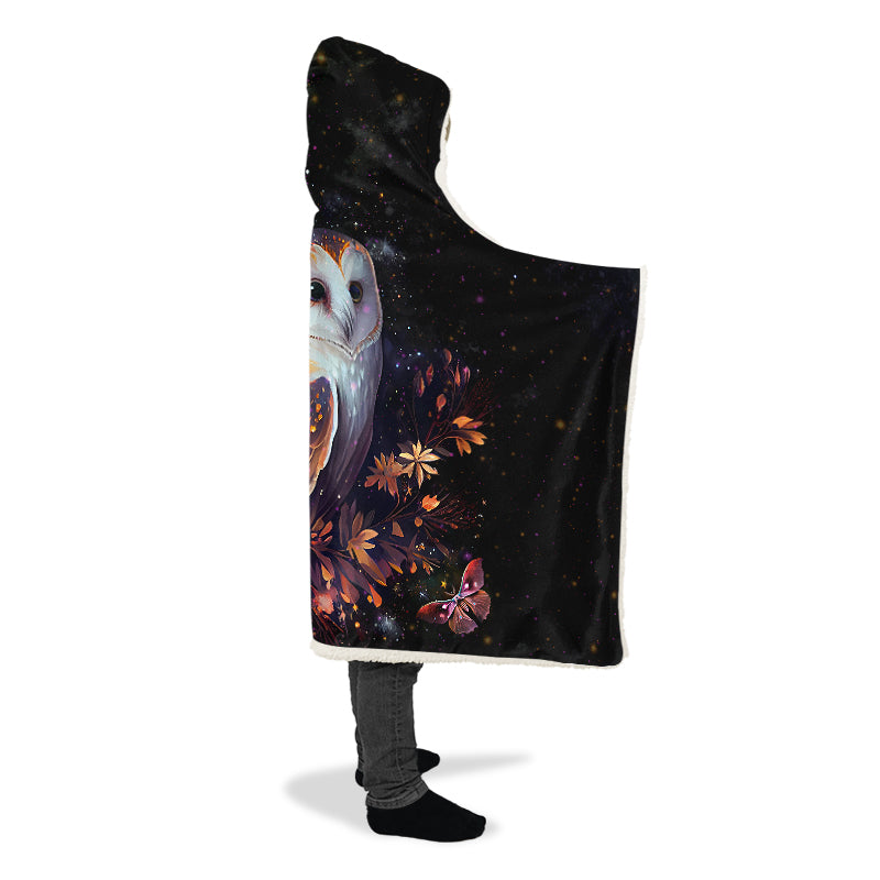 Owl Hooded Blanket - Offbeat Sweetie