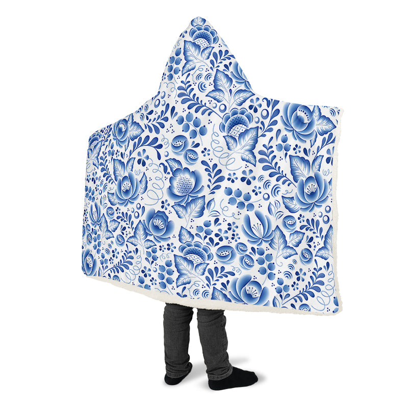 Porcelain Hooded Blanket