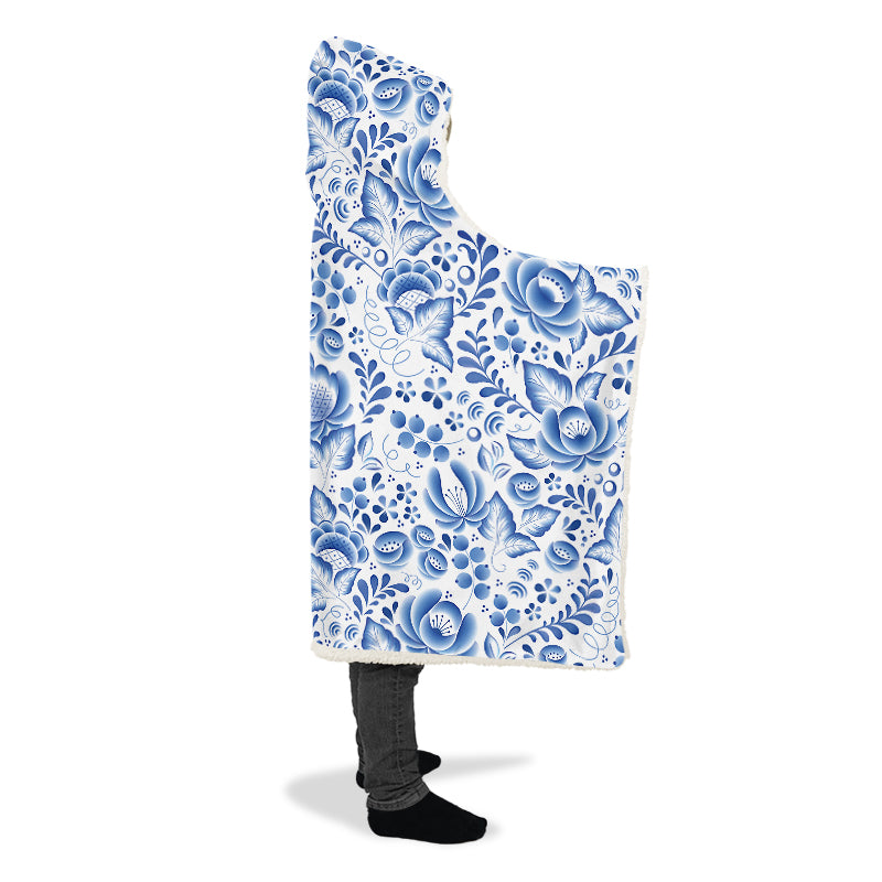 Porcelain Hooded Blanket