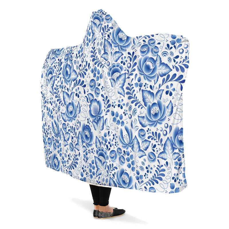 Porcelain Hooded Blanket
