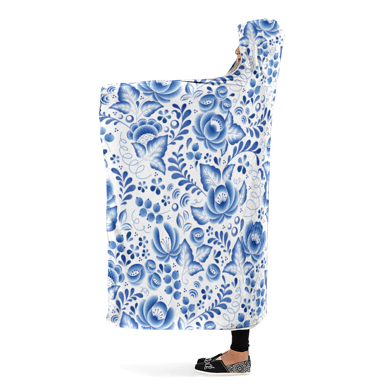 Porcelain Hooded Blanket