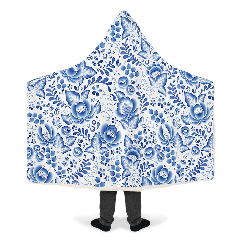 Porcelain Hooded Blanket