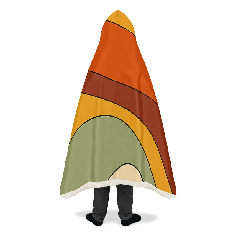 Retro Swirl Hooded Blanket - Offbeat Sweetie